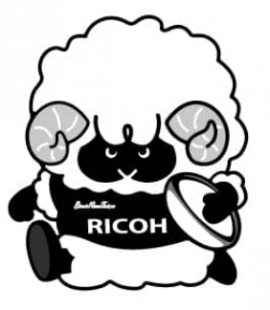 リコーブラックラムズ東京のチームマスコット「ラムまる」 リコーブラックラムズ東京のチームマスコット「ラムまる」