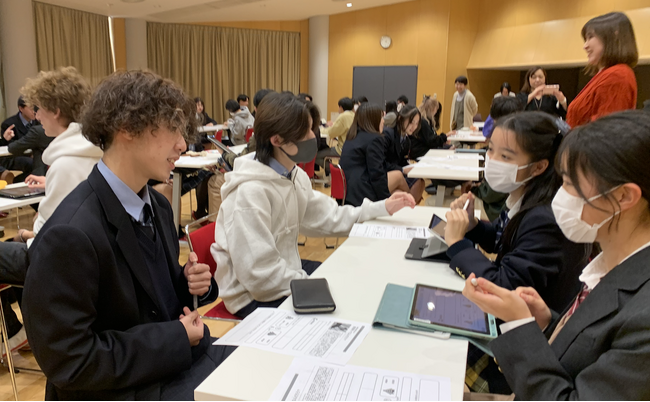 札幌新陽高等学校と立命館高等学校が学校間交流を実施。Inspire Highを活用し「居心地の良い場所」について考える