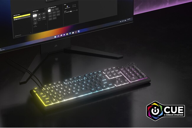 CORSAIRのカスタマイズ可能なRGBバックライト、4つの専用メディアコントロールボタンを搭載したゲーミングキーボード「K55 CORE RGB」を販売開始