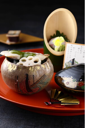 琵琶湖ホテルの百人一首ランチ＆百人一首カクテル　春のメニュー