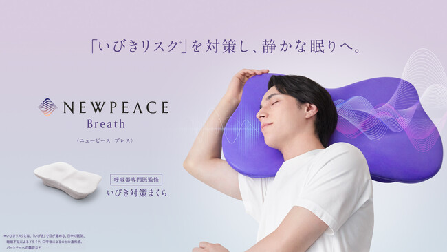 「いびきリスク*」を対策し、静かな眠りへ。NEWPEACE Breath　2月29日発売　1月22日より先行予約受付も