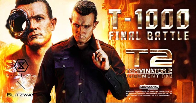 映画『ターミネーター2』から、最強の敵“T-1000”の1/3ポリストーン製スタチューが予約開始