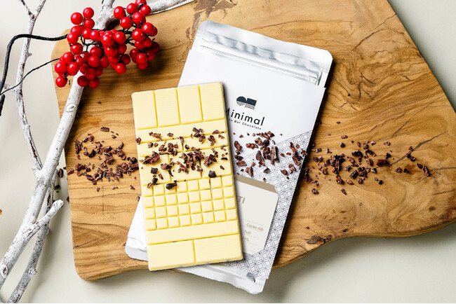 Minimal、バレンタイン期間限定「ホワイトチョコレート -ハイチ-」を1月27日発売。自家製カカオバターでつくる、これまでの概念を覆すホワイトチョコレート。