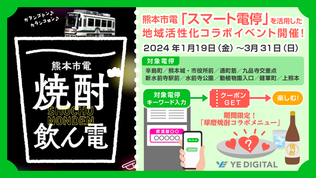熊本市電「スマート電停」を活用した地域活性化、本日から！