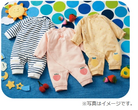 「ボタン留め」と「かぶせ」の２通りの着せ方ができるプレオールが登場！～簡単にお着替えできて赤ちゃんもママ・パパもうれしい～