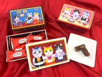 新感覚おこし「pon pon Ja pon」×アーティスト・とやちかこ　バレンタインギフト「pon pon chocolat ネコ缶」を発売