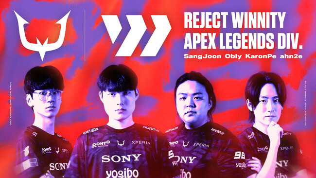 フェンリル、プロeスポーツチームREJECTとApex Legends Global Seriesに参戦