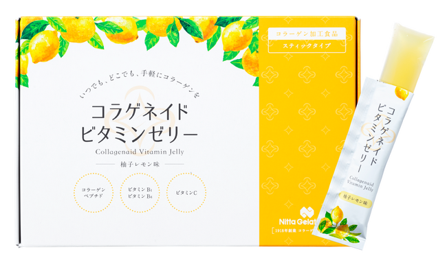コラーゲンでキレイをサポート！2024年の健康新習慣！新田ゼラチン『コラゲネイド ビタミンゼリー 柚子レモン味』を1月22日に発売