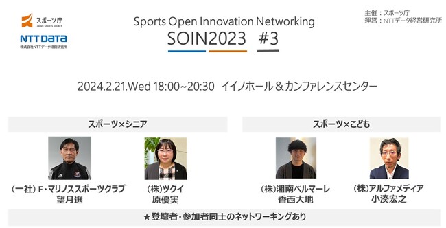 スポーツ庁とNTTデータ経営研究所共同のオープンイノベーション推進イベント