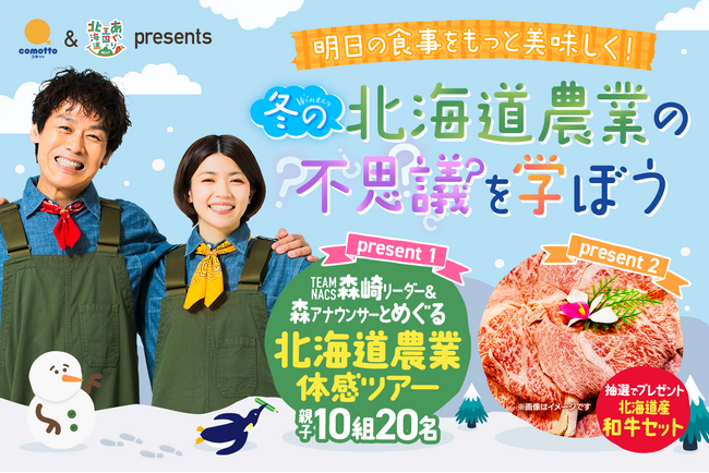 『あぐり王国北海道NEXT』が冬もＮＴＴドコモと連携！～ＴＥＡＭ　ＮＡＣＳ 森崎リーダーが北海道の農業の不思議を発信～