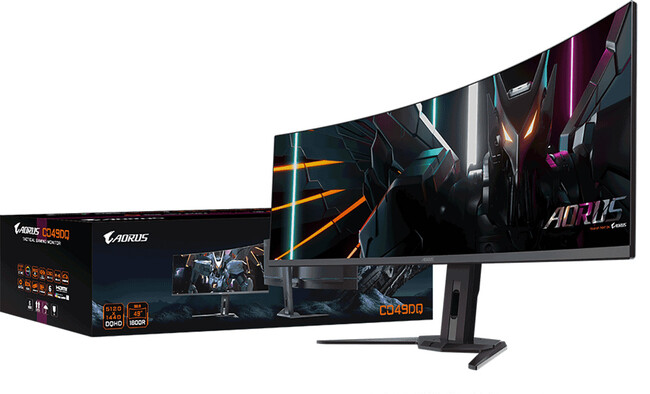 【GIGABYTE】DQHD解像度の49インチ 曲面型 有機ELゲーミングモニター、UHD解像度の27インチ液晶ゲーミングモニターを発売