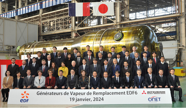 フランス電力（EDF）原子力発電所向け取替用蒸気発生器（SG）3基の製造を完了