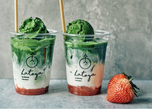 【抹茶×苺】八十八浅草が「むにぐるめcafe」に再登場。期間限定の新商品を発売。