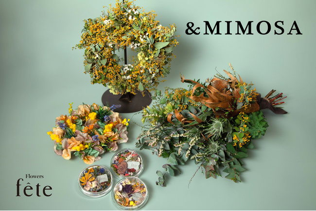 「Flowers fete」伊勢丹新宿店 POP-UP「& MIMOSA」を1/31（水）より開催。2/3（土）、2/4（日）の2日間限定でミモザのスワッグセミオーダー会も