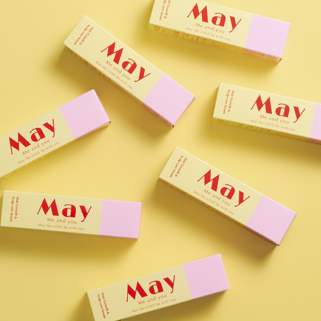 「おしゃれに予防」がコンセプトのヘルスケアブランド『May』から、若い世代～リアルに髪に悩むを持つ世代にむけた頭皮ケアセラムを発売！育毛業界初のコスメのようにパッケージもおしゃれで可愛いデザインに。