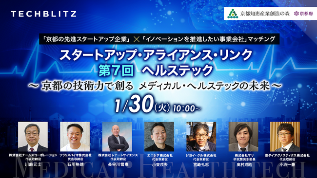 1/30（火）ピッチイベント　スタートアップ・アライアンス・リンク第7回【ヘルステック】開催のお知らせ