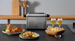 業界初(※1)！油槽構造を見直し油の量を約40％削減(※2)！廃食油も減って家計にも環境にも優しい「電気フライヤー YAG-L100」を新発売　～油の予熱時間も短縮でき、“タイパ”にも～