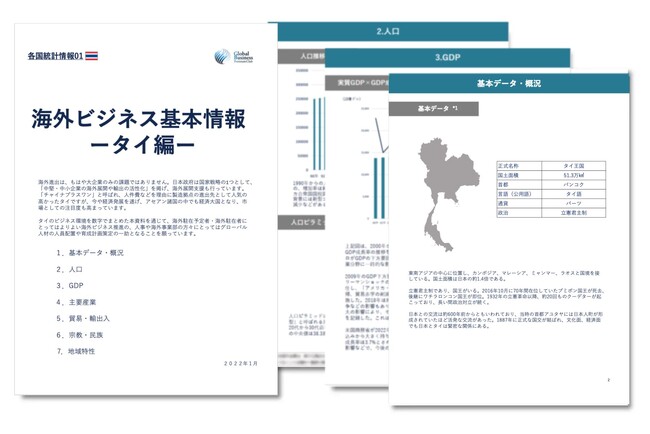 タイ進出をご検討の経営者・海外事業責任者必見　「海外ビジネスガイドブック：経済トレンドレポート　タイ編」を無料公開