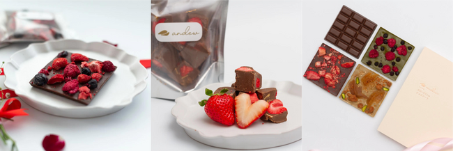 ベリーたっぷり。「世界一やさしいチョコレート」andewがバレンタインフェアを開催！