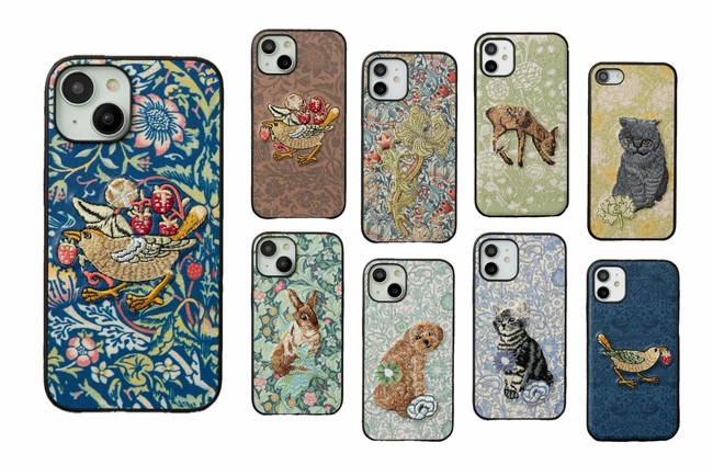 「ウィリアム・モリス」のデザインを繊細に表現！心あたたまる立体刺繍iPhoneケースが登場