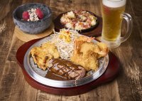 石焼きハンバーグ&ステーキ「ストーンバーグ」ラゾーナ川崎店　早春のスペシャル 「スプリングトリプルコンボ」