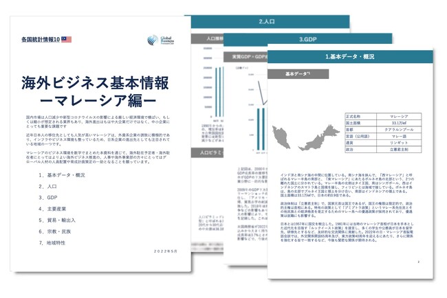 マレーシア進出をご検討の経営者・海外事業責任者必見　「海外ビジネスガイドブック：経済トレンドレポート　マレーシア編」を無料公開
