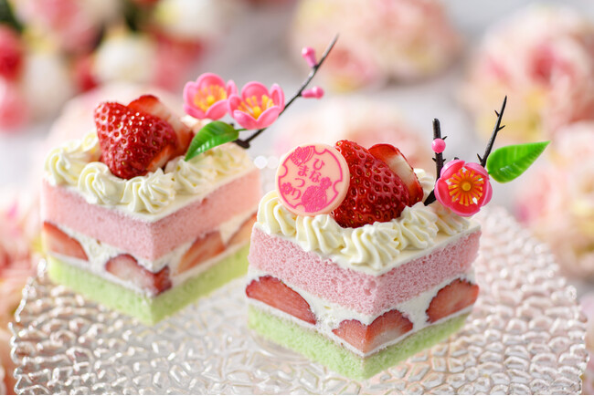 【都ホテル 尼崎】ひなまつりは、いちごのケーキでお祝い　地元ささはら菜園のいちごを使用