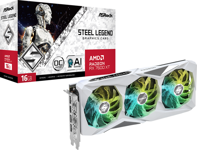 【ASRock】Radeon RX 7600 XT 搭載グラフィックボード発売