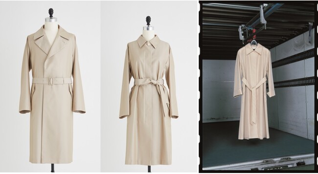 『シルクレインコート』 2月７日（水）発売。シルク100％の上質感を活かすシンプルかつエレガントなデザイン【コート専業ブランド「サンヨーコート」】