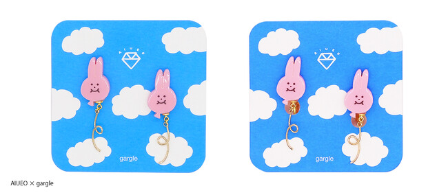 「お～いくまちゃんとうさぶーちゃんのアクセサリーができたよ。」gargle（ガーグル）とAIUEOが初コラボレーション！