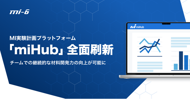 MI-6、データ解析とノウハウ蓄積のための実験計画プラットフォーム「miHub」を全面刷新