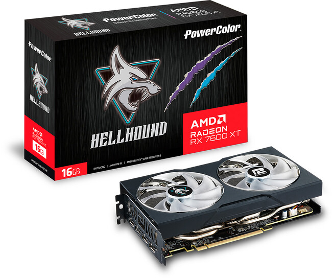 【PowerColor】Radeon RX 7600 XT 高冷却デュアルファン搭載グラフィックボード『RX7600XT 16G-L/OC』発売