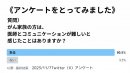 医師とコミュニケーションが難しいと感じたことはありますか？