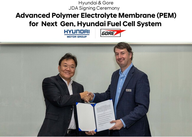 Hyundai MotorとKia、W. L. Gore & Associatesと共同で水素燃料電池システム用高分子電解質膜を開発へ
