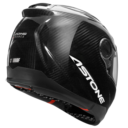 フランスデザインのASTONE（アストン）ヘルメット、カーボン素材のシェルを使った「GT-1000F カーボンフルフェイスヘルメット」にカーボン織柄が際立つクリア塗装タイプが新登場