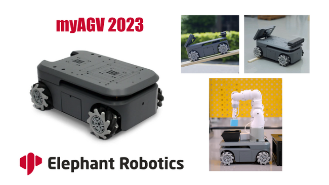 Elephant Robotics社よりAGV(無人搬送車)の新型「myAGV 2023」登場、Raspberry Pi 4搭載版、Jetson Nano搭載版をスイッチサイエンスで販売開始