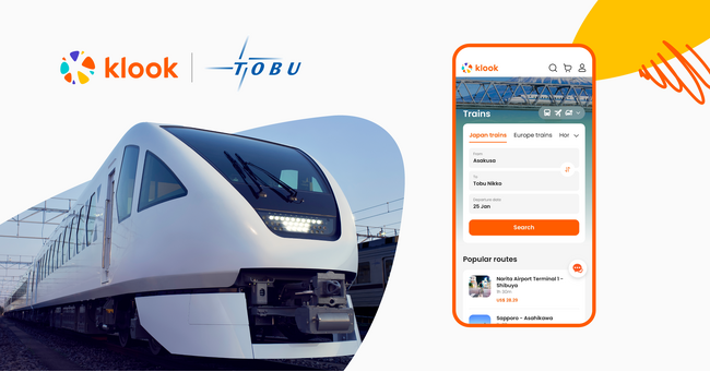 特急券購入までスマホで完結！Klookが東武鉄道の「スペーシアX」や「SL」特急券（デジタル版）を訪日客向けに発売