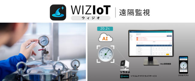 業界初(※1) 固定カメラ・スマホカメラをハイブリッドで利用できるメーターのAI読取 遠隔監視サービス（SaaS(※2)型）『WIZIoT（ウィジオ）』を提供開始