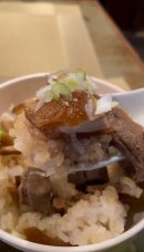 セットメニューの角煮丼　