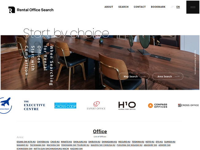 レンタルオフィス特化の検索・比較サイト「Rental Office Search」英語版をリリース