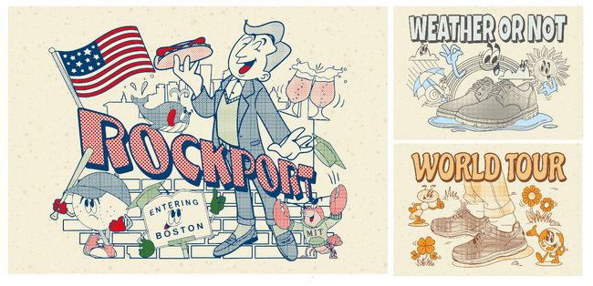 アメリカ発のシューズブランド『ROCKPORT』wackwack氏とコラボレーションしたビジュアルデザインを発表！