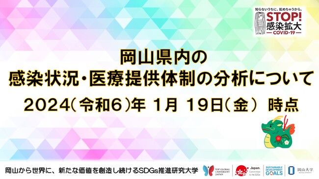 【岡山大学】岡山県内の感染状況・医療提供体制の分析について(2024年1月19日現在)