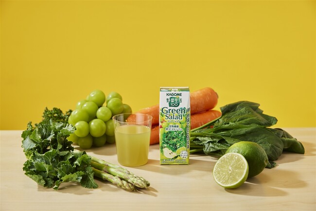 朝、野菜でととのえる、”緑の野菜生活１００”「野菜生活１００　グリーンサラダ」新発売