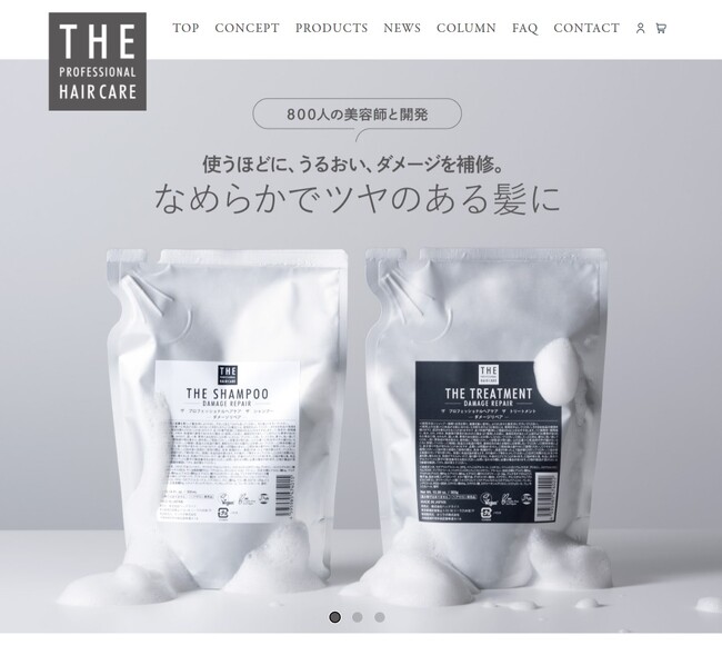 ヘアサロン用を毎日使えるお値段でご提供！新ヘアケアブランド「THE PROFESSIONAL HAIR CARE」の公式ECサイトが1月30日よりオープン