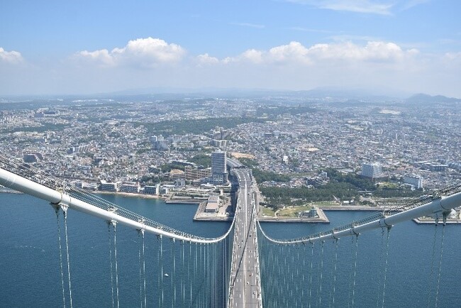 明石海峡大橋塔頂体験ツアー『明石海峡大橋ブリッジワールド』2024年度開催・参加申込受付開始のご案内