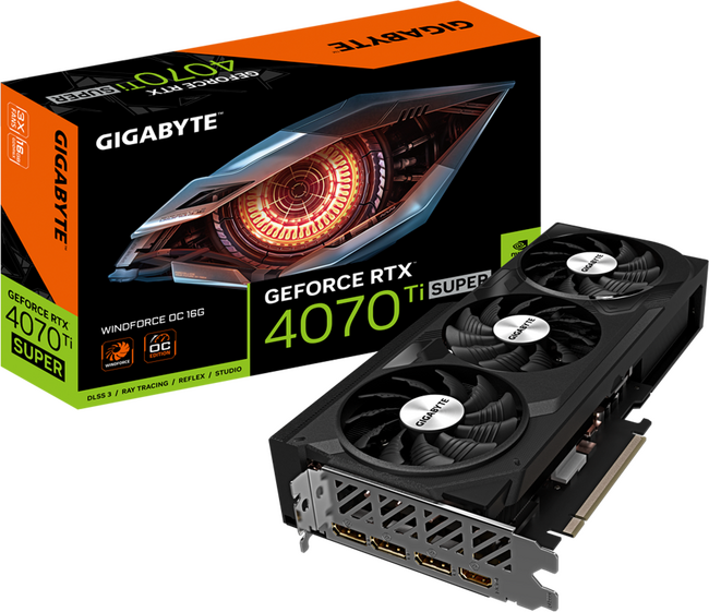【GIGABYTE】GeForce RTX 4070 Ti Super 高冷却3連ファン搭載オーバークロックグラフィックボード『GV-N407TSWF3OC-16GD』発売