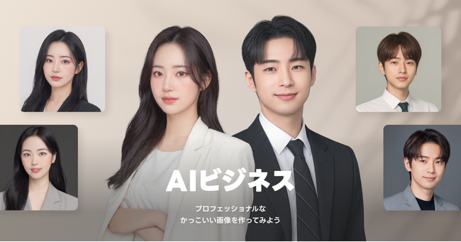 【LINEヤフー】「LINEプロフィールスタジオ」に「AIビジネス」が新登場／自分の画像をもとに本格的な証明写真・ビジネス風写真をAIが生成