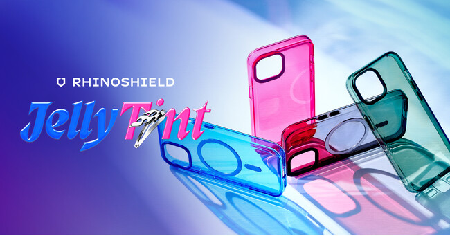 4色のトレンドカラーで「私らしく彩る」。台湾発「RHINOSHIELD」、1月31日（水）よりiPhone14&15シリーズに対応した初の耐衝撃カラークリアケース「JellyTint」を新発売