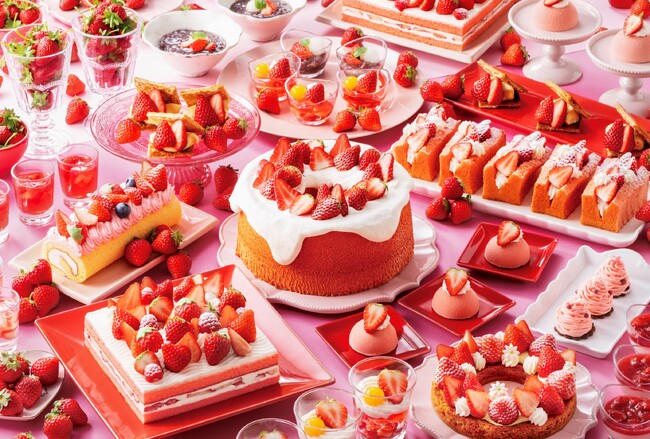 【リーガロイヤルホテル（大阪）】こころときめく季節、思わずキュン！恋するいちごスイーツ。 「いちごスイーツビュッフェ第2弾 Very Very Strawberry」