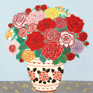 【遠鉄百貨店】生き生きとした色彩で花々を描く　『青木乃里子 水墨岩彩画・版画展』2024年 1/31(水)～開催